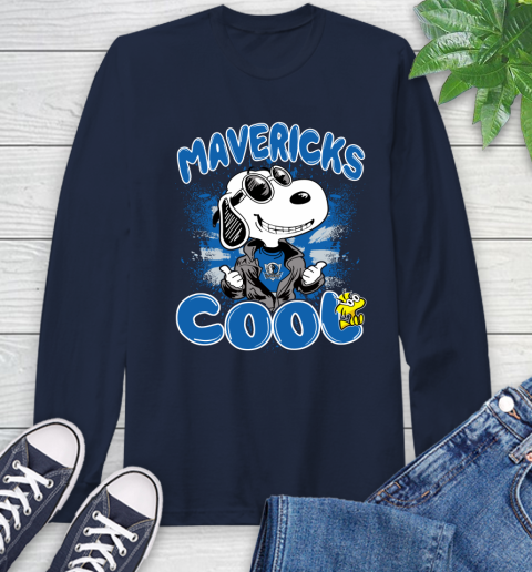 NBA Basketball Dallas Mavericks Cool Snoopy Shirt Long Sleeve T-Shirt 3
