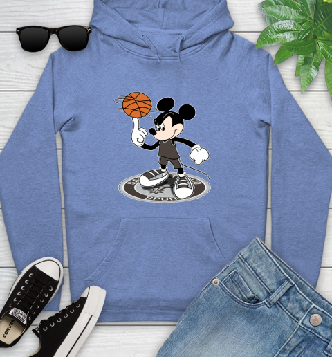 NBA Basketball San Antonio Spurs Cheerful Mickey Disney Shirt Youth Hoodie 11