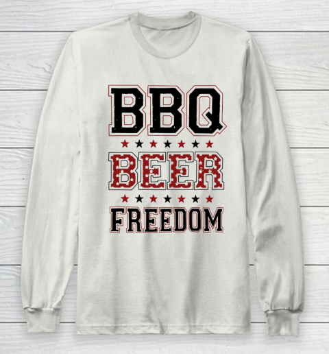 BBQ Beer Freedom Trump Fan Long Sleeve T-Shirt 12