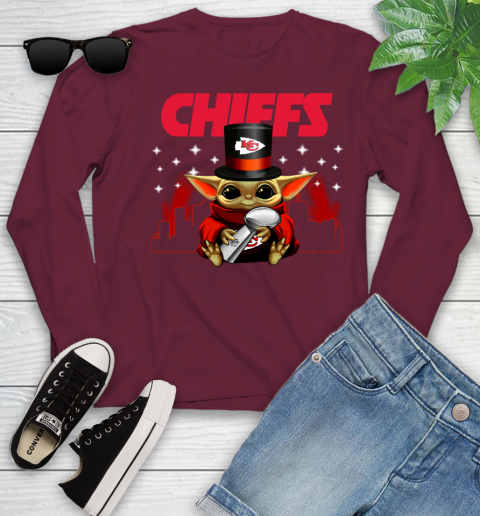 Super Bowl Baby Yoda Loves The Kansas City Chiefs Star Wars NFL Shirts 117