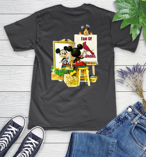 MLB Baseball St.Louis Cardinals Mickey Drawing Shirt 77