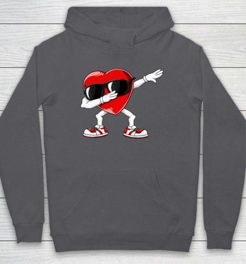 Dabbing Heart Funny Gifts Mens Kids Boys Valentines Day Hoodie 4