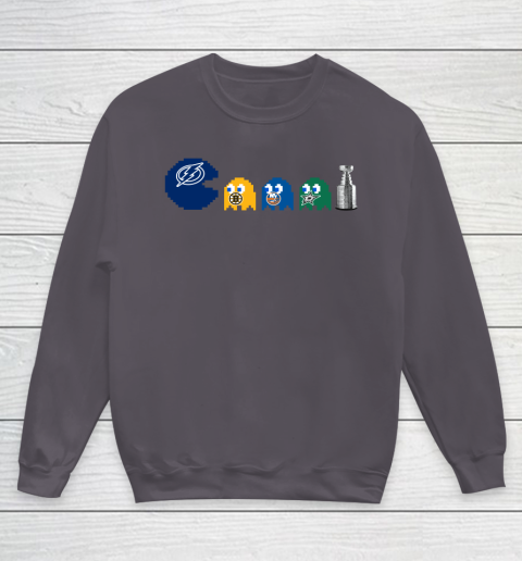 Tampa Bay Lightning x Pacman Create History For Stanley Cup Youth Sweatshirt 6
