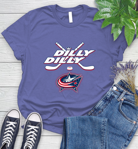 NHL Columbus Blue Jackets Dilly Dilly Hockey Sports Women's T-Shirt 11