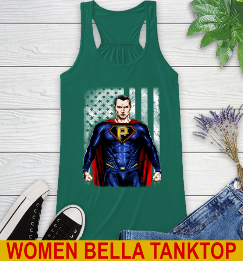 MLB Baseball Pittsburgh Pirates Superman DC Shirt Racerback Tank 5