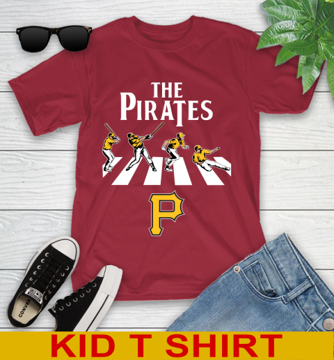 MLB Baseball Pittsburgh Pirates The Beatles Rock Band Shirt Youth T-Shirt 12