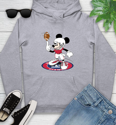 NFL Football New York Giants Cheerful Mickey Disney Shirt Youth Hoodie 6