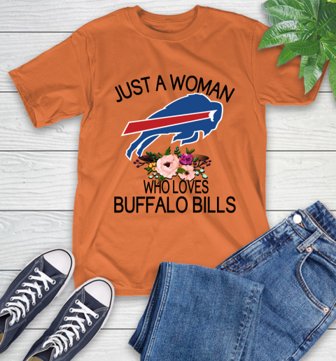 NFL Just A Woman Who Loves Buffalo Bills Football Sports T-Shirt 3