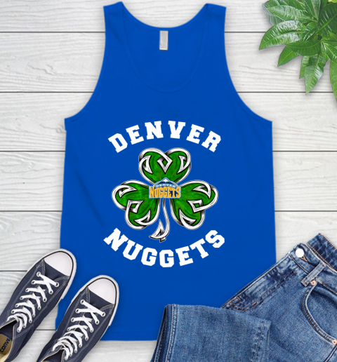 NBA Denver Nuggets Three Leaf Clover St Patrick's Day Basketball Sports Tank Top 4