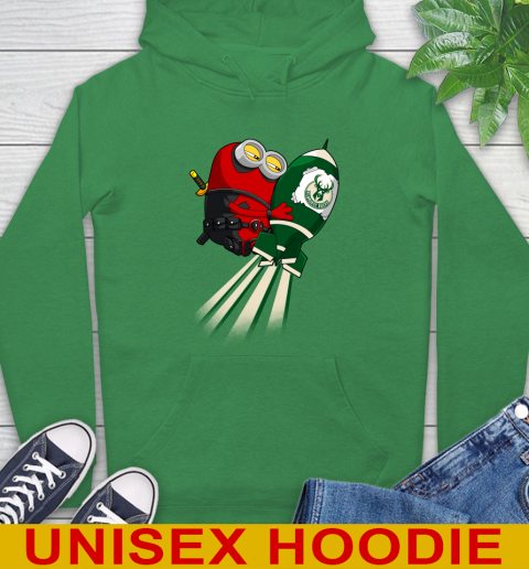 NBA Basketball Milwaukee Bucks Deadpool Minion Marvel Shirt Hoodie 8