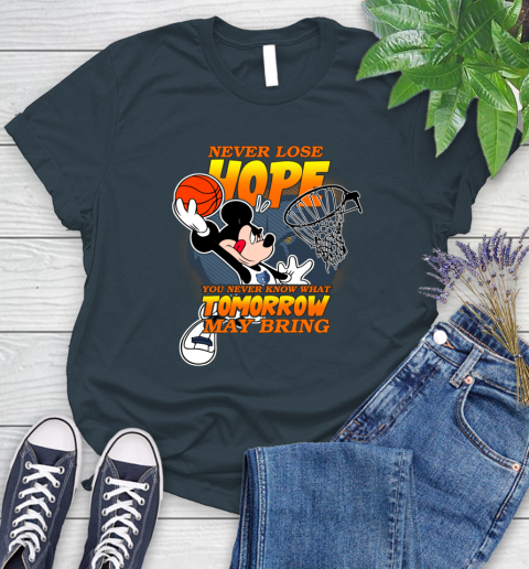 Memphis Grizzlies NBA Basketball Mickey Disney Never Lose Hope Women's T-Shirt 11