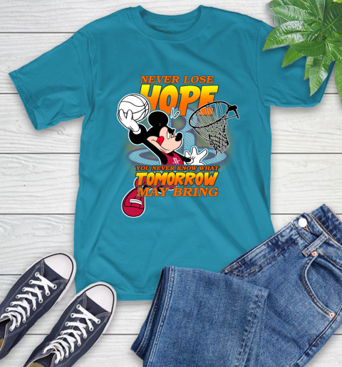 Houston Rockets NBA Basketball Mickey Disney Never Lose Hope T-Shirt 9