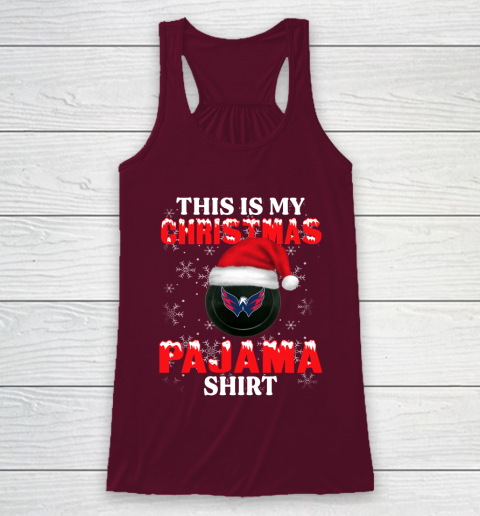 Washington Capitals This Is My Christmas Pajama Shirt NHL Racerback Tank 2