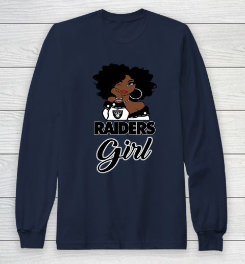 Oakland Raiders Girl NFL Long Sleeve T-Shirt 4