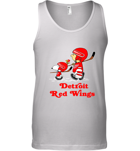 Let's Play Detroit Red Wings Ice Hockey Snoopy NHL Tank Top