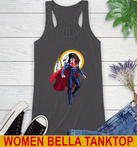 NFL Superman DC Sports Football Washington Redskins Racerback Tank 12