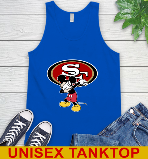 San Francisco 49ers NFL Football Dabbing Mickey Disney Sports Tank Top 5