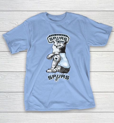 NBA Basketball My Cat Loves San Antonio Spurs T-Shirt 10