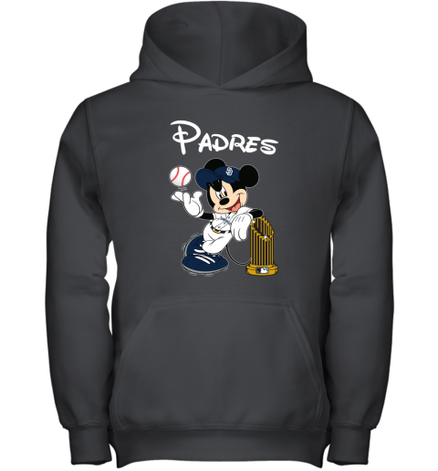San Diego Padres Mickey Taking The Trophy Mlb 2019 Youth Hoodie