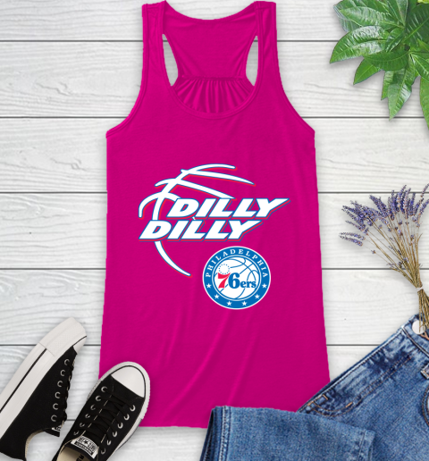 NBA Philadelphia 76ers Dilly Dilly Basketball Sports Racerback Tank 8