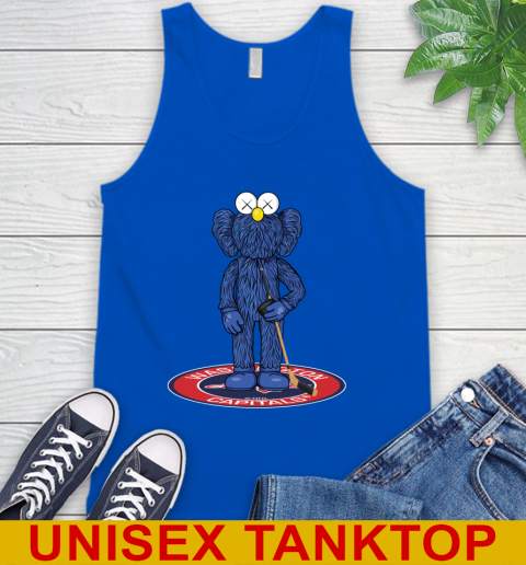 NHL Hockey Washington Capitals Kaws Bff Blue Figure Shirt Tank Top 5