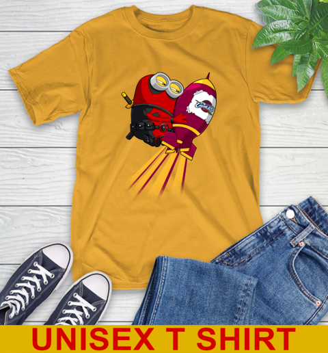 NBA Basketball Cleveland Cavaliers Deadpool Minion Marvel Shirt T-Shirt 2