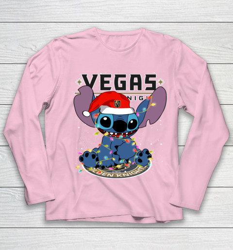 Vegas Golden Knights NHL Hockey noel stitch Christmas Youth Long Sleeve 6