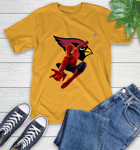 NFL Spider Man Avengers Endgame Football Arizona Cardinals T-Shirt 3