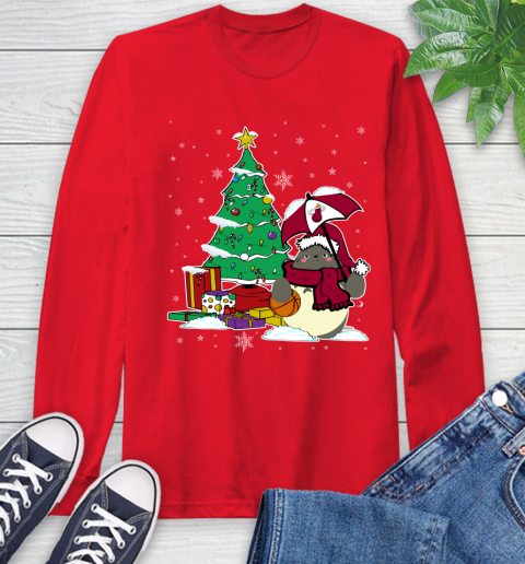 Miami Heat NBA Basketball Cute Tonari No Totoro Christmas Sports Long Sleeve T-Shirt 11