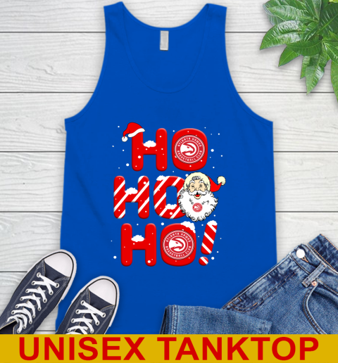 Atlanta Hawks NBA Basketball Ho Ho Ho Santa Claus Merry Christmas Shirt Tank Top 4