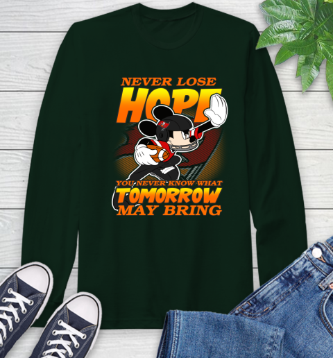 Tampa Bay Buccaneers NFL Football Mickey Disney Never Lose Hope Long Sleeve T-Shirt 7