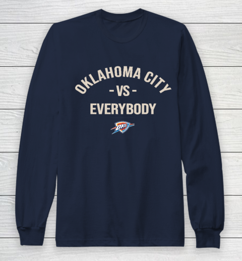 Oklahoma City Thunder Vs Everybody Long Sleeve T-Shirt 2