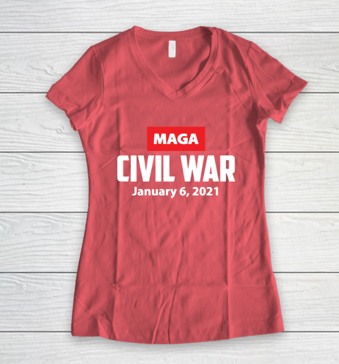 Maga Civil War Women's V-Neck T-Shirt 4
