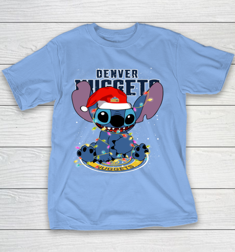 Denver Nuggets NBA noel stitch Basketball Christmas Youth T-Shirt 7