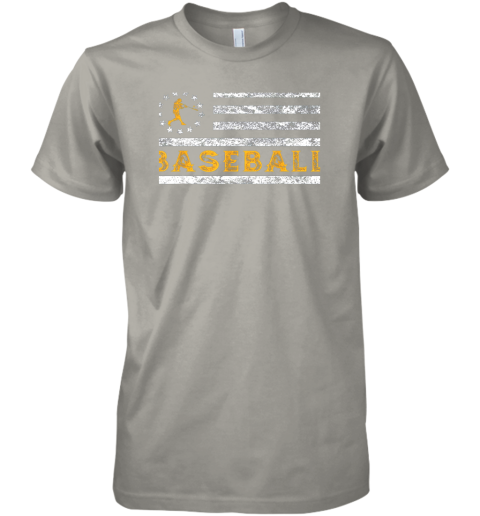 r7zt baseball lovers vintage american betsy ross flag softball premium guys tee 5 front light grey