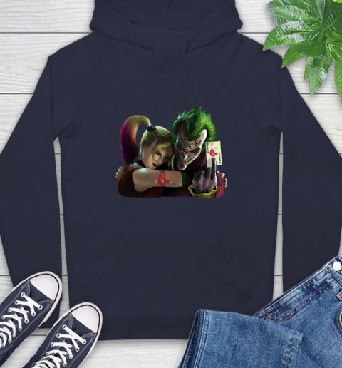 Boston Red Sox MLB Baseball Joker Harley Quinn Suicide Squad Hoodie 4