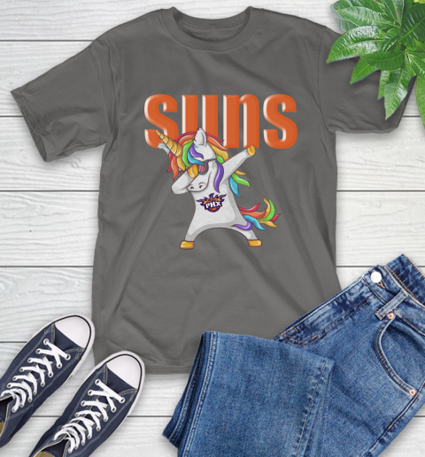 Phoenix Suns NBA Basketball Funny Unicorn Dabbing Sports T-Shirt 9