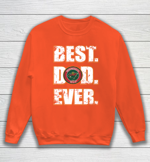 NHL Minnesota Wild Hockey Best Dad Ever Family Shirt Sweatshirt - Image 4