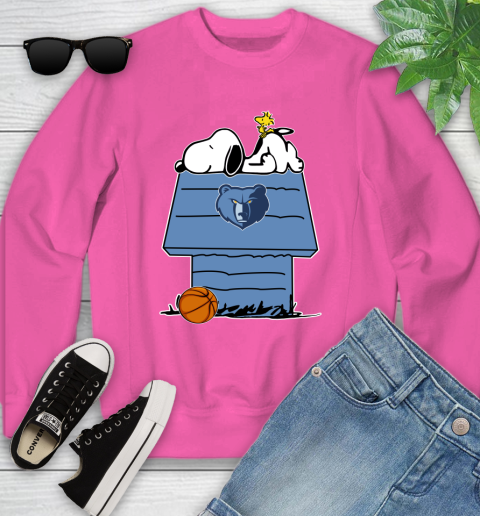 Memphis Grizzlies NBA Basketball Snoopy Woodstock The Peanuts Movie Youth Sweatshirt 8 Memphis Grizzlies NBA Basketball Snoopy Woodstock The Peanuts Movie Youth Sweatshirt - Image 8
