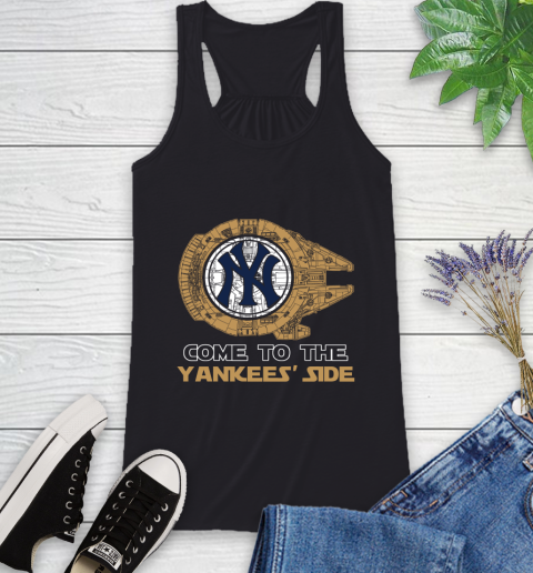 MLB Come To The New York Yankees Sox Side Star Wars Baseball Sports Racerback Tank