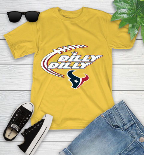 NFL Houston Texans Dilly Dilly Football Sports Youth T-Shirt 8