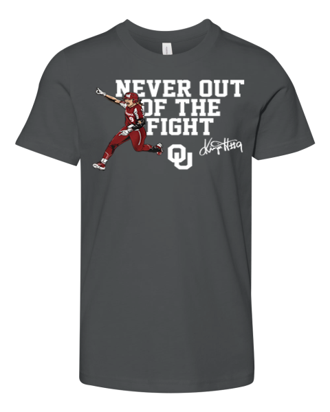 Oklahoma Softball Kinzie Hansen Never Out Of The Fight Premium Youth T-shirt