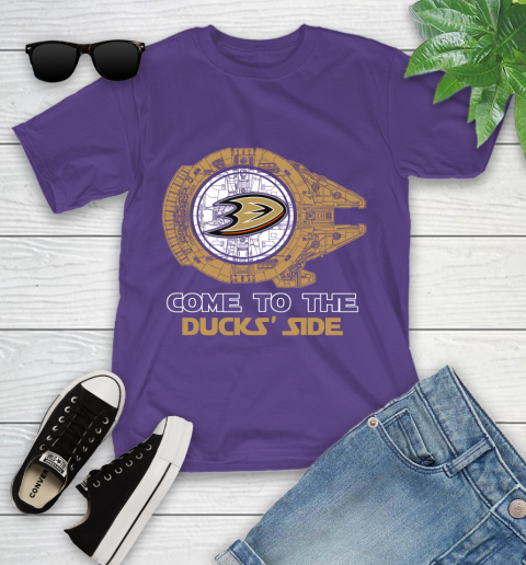 NHL Come To The Anaheim Ducks Wars Hockey Sports Youth T-Shirt 3