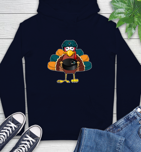 San Jose Sharks Turkey Thanksgiving Day Hoodie 4