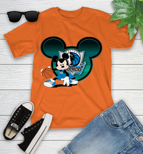 NBA Dallas Mavericks Mickey Mouse Disney Basketball Youth T-Shirt 7
