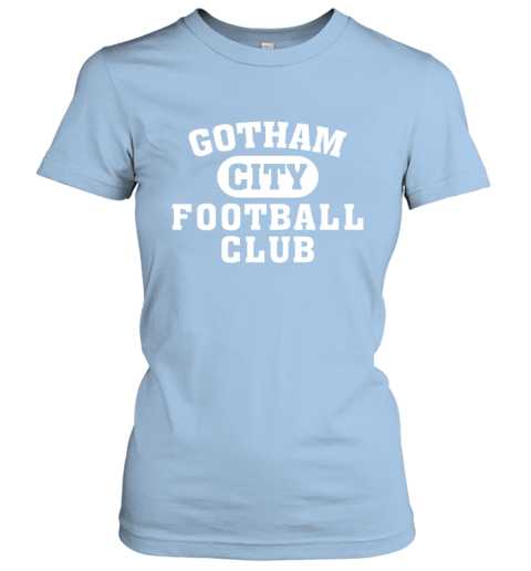 NEW YORK JETS GOTHAM CITY yule new york jets gotham city ladies t shirt 20 front light blue