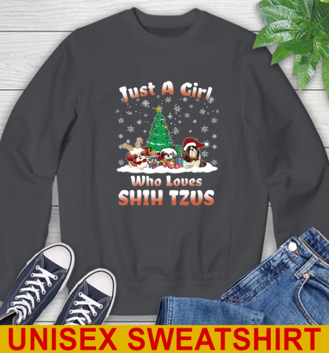 Christmas Just a girl who love shih tzus dog pet lover 31