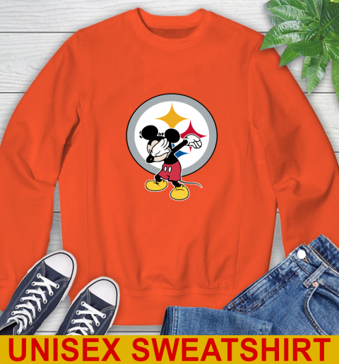 Pittsburgh Steelers NFL Football Dabbing Mickey Disney Sports Sweatshirt 4