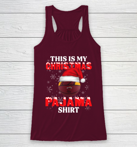 Miami Heat This Is My Christmas Pajama Shirt NBA Racerback Tank 2