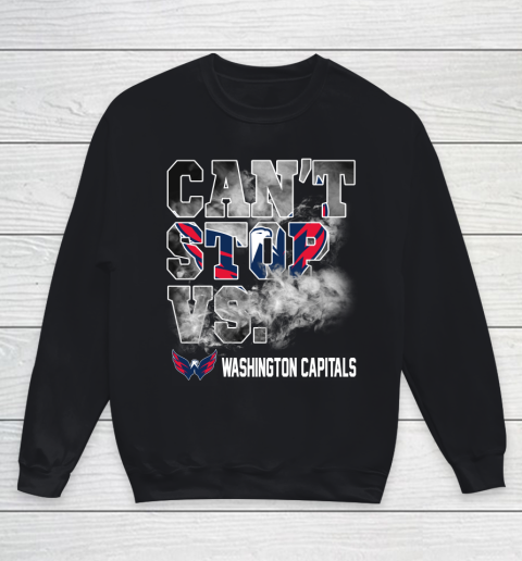 NHL Washington Capitals Hockey Can't Stop Vs Youth Sweatshirt